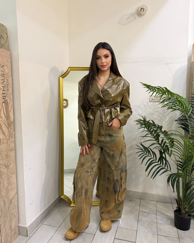 Jeans baggy sabbiato art