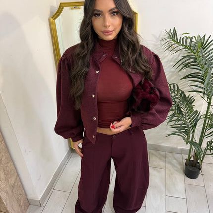 JACKET Bordeaux