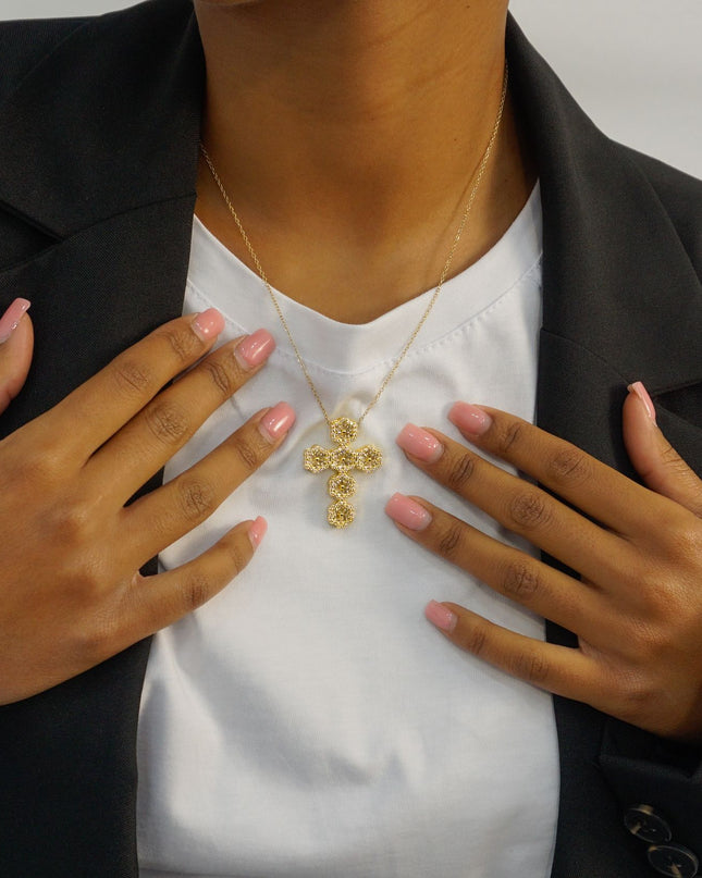 COLLANA CROCE DIAMOND