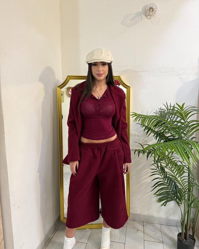 MAGLIA SEMIVELTA BOTTONI