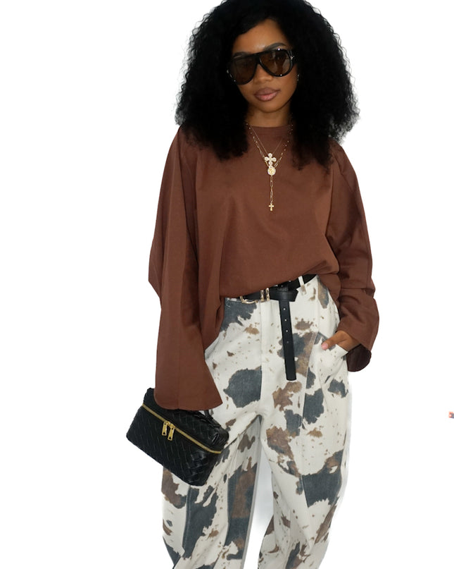 JEANS GEMMA ANIMALIER